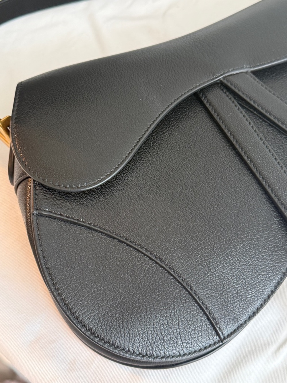 Dior Saddle Bag Black Goatskin - Picture 5 of 11
